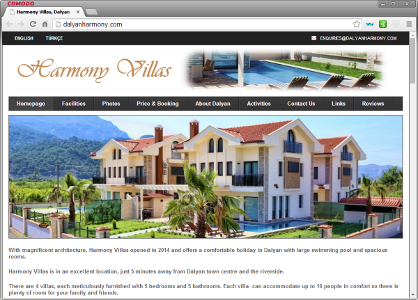Sedir Resort, Dalyan, Turkey - English Homepage